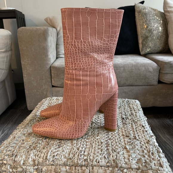 Pink alligator boots - Picture 2 of 5